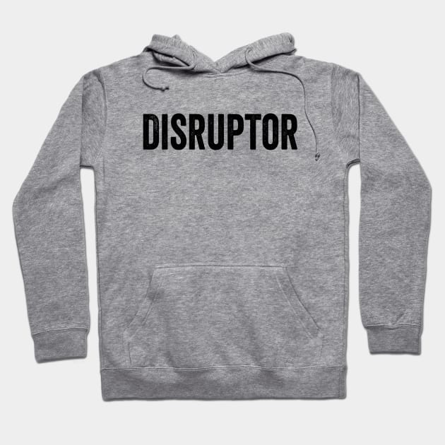 Disruptor Black Hoodie by GuuuExperience